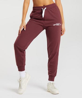 Gymshark Social Club Ženske Jogger Hlače Roze Smeđe | HR 4133SGL